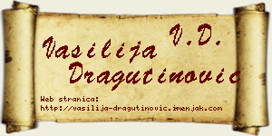 Vasilija Dragutinović vizit kartica